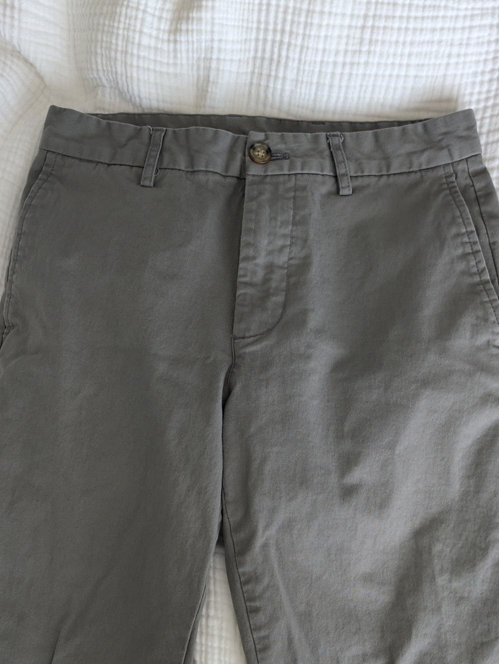 Old Navy Men's Straight-Leg Chino Stretch Pants - Gray - Size 29W 32L
